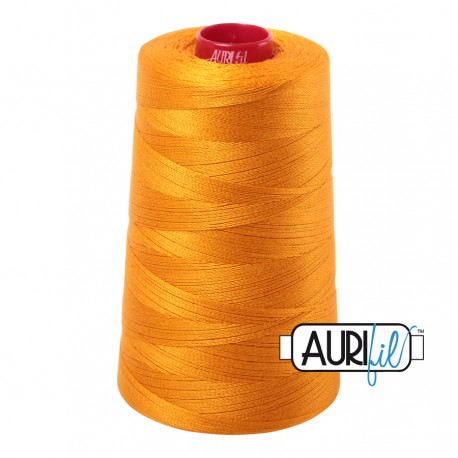 FIL COTON MAKO 12 AURIFIL 2145 Yellow Orange - Cône de 1750 mètres