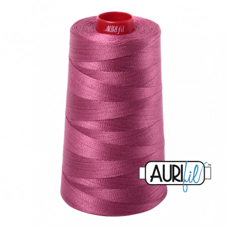 FIL COTON MAKO 12 AURIFIL 2450 Rose - Cône de 1750 mètres