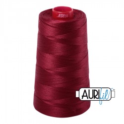 FIL COTON MAKO 12 AURIFIL 2460 Dark Carmine Red - Cône de 1750 mètres