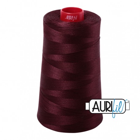 FIL COTON MAKO 12 AURIFIL 2468 Dark Wine - Cône de 1750 mètres