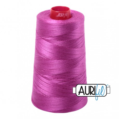 FIL COTON MAKO 12 AURIFIL 2535 Magenta - Cône de 1750 mètres