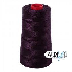 FIL COTON MAKO 12 AURIFIL 2570 Aubergine - Cône de 1750 mètres