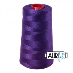 FIL COTON MAKO 12 AURIFIL 2582 Dark Violet - Cône de 1750 mètres