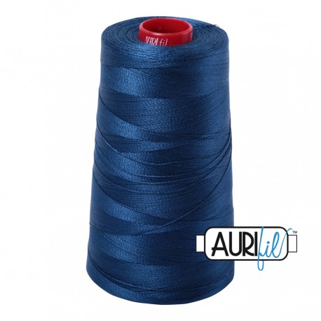 FIL COTON MAKO 12 AURIFIL 2783 Medium Delft Blue - Cône de 1750 mètres