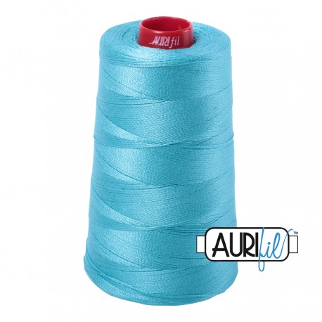 FIL COTON MAKO 12 AURIFIL 5005 Bright Turquoise - Cône de 1750 mètres