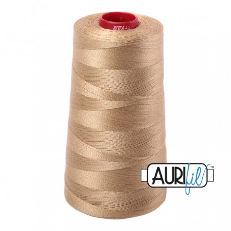 FIL COTON MAKO 12 AURIFIL 5010 Blond Beige - Cône de 1750 mètres