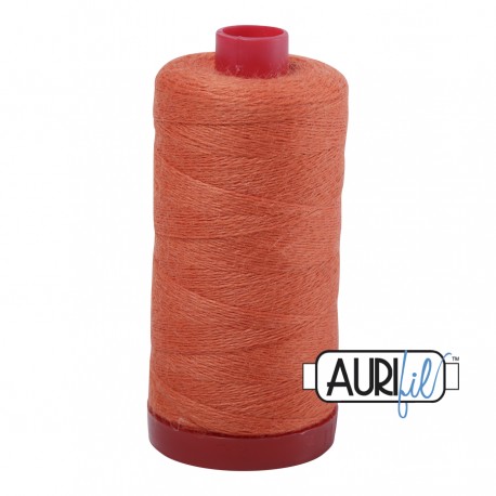 AURIFIL FIL DE LAINE LANA 8242 Tangerine - Grosse bobine de 350 mètres