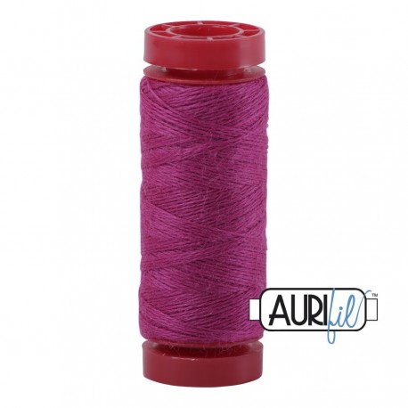 AURIFIL FIL DE LAINE LANA 8530 Magenta - Petite bobine de 50 mètres