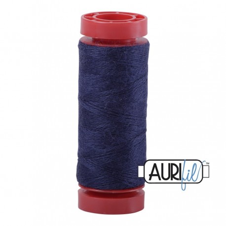 AURIFIL FIL DE LAINE LANA 8783 Indigo Night - Petite bobine de 50 mètres