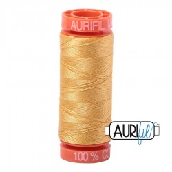 FIL COTON MAKO 50 AURIFIL 2134 Spun Gold - Petite bobine de 200 mètres