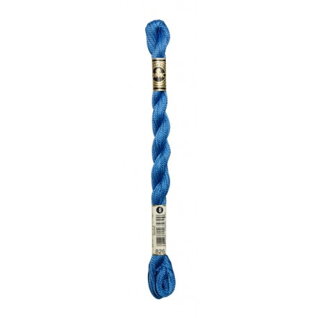 Coton Perlé 5 N° 826 Bleu touareg (25m)