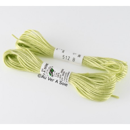 Soie d'Alger N° 512 Gamme Vert Feuille (5m)