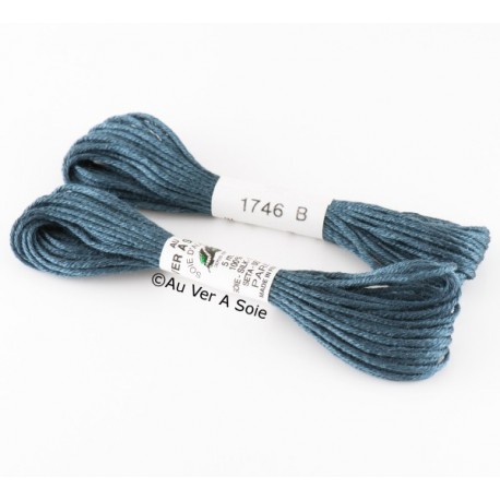 Soie d'Alger N° 1746 Gamme Bleu indien (5m)