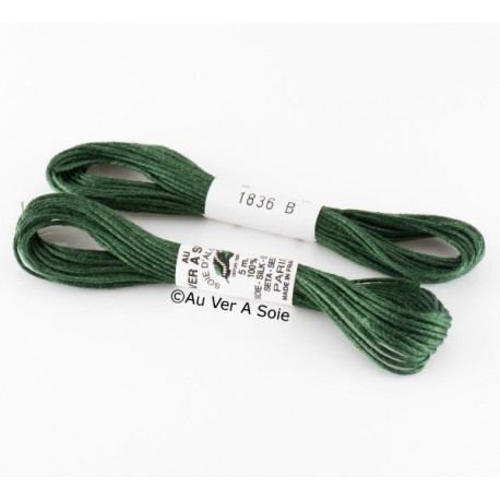 Soie d'Alger N° 1836 Gamme Vert Bouteille (5m)