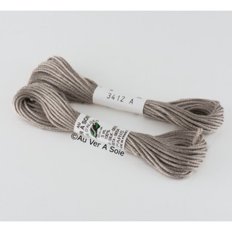 Soie d'Alger N° 3412 Gamme Gris bleu (5m)