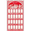 Calendrier de l'Avent SCANDI ADVENT RED Réf. 2581 par Makower