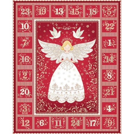 Calendrier de l'Avent ANGEL ADVENT RED Réf. 042-R par Makower