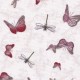 QUILTING TREASURES - Tissu Patchwork MIRABELLE LA VIE EN ROSE par Santoro