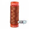 FIL COTON MAKO 50 AURIFIL 2155 Cinnamon - Petite bobine de 200 mètres