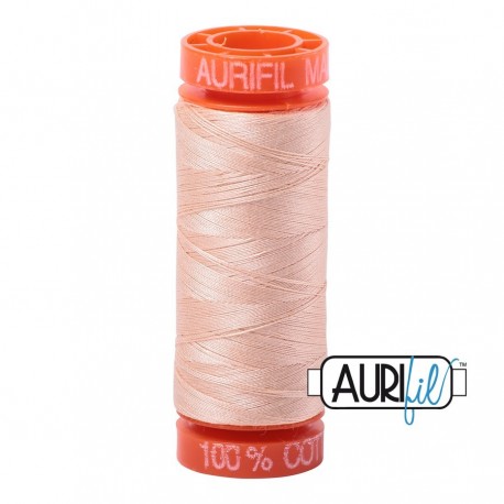 FIL COTON MAKO 50 AURIFIL 2205 Flesh - Petite bobine de 200 mètres