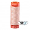 FIL COTON MAKO 50 AURIFIL 2205 Flesh - Petite bobine de 200 mètres