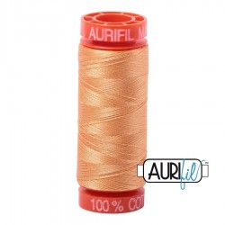 FIL COTON MAKO 50 AURIFIL 2214 Golden Honey - Petite bobine de 200 mètres