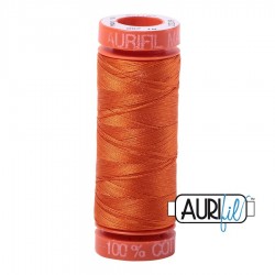 FIL COTON MAKO 50 AURIFIL 2235 Orange - Petite bobine de 200 mètres