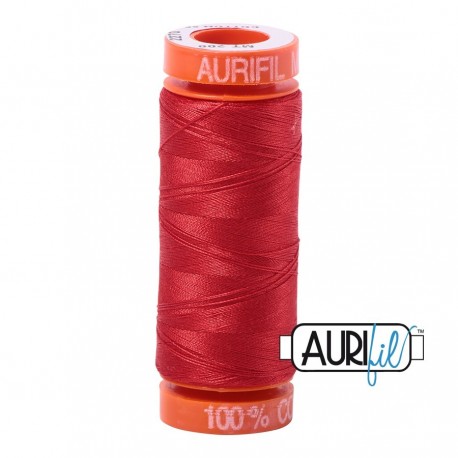 FIL COTON MAKO 50 AURIFIL 2270 Paprika - Petite bobine de 200 mètres