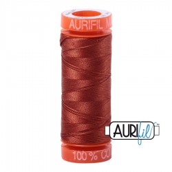 FIL COTON MAKO 50 AURIFIL 2350 Copper - Petite bobine de 200 mètres