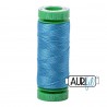 FIL COTON MAKO 40 AURIFIL 1320 Bright Teal - Petite bobine de 150 mètres