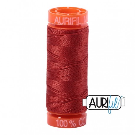 FIL COTON MAKO 50 AURIFIL 2395 Pumpkin Spice - Petite bobine de 200 mètres