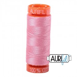 FIL COTON MAKO 50 AURIFIL 2425 Bright Pink - Petite bobine de 200 mètres